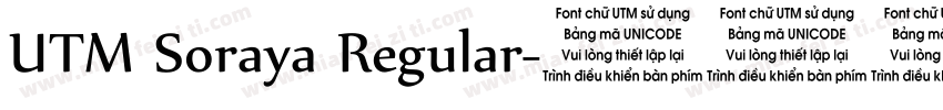UTM Soraya Regular字体转换